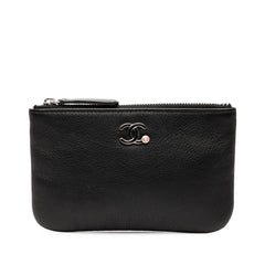 CC Grained Calfskin Zip Pouch
