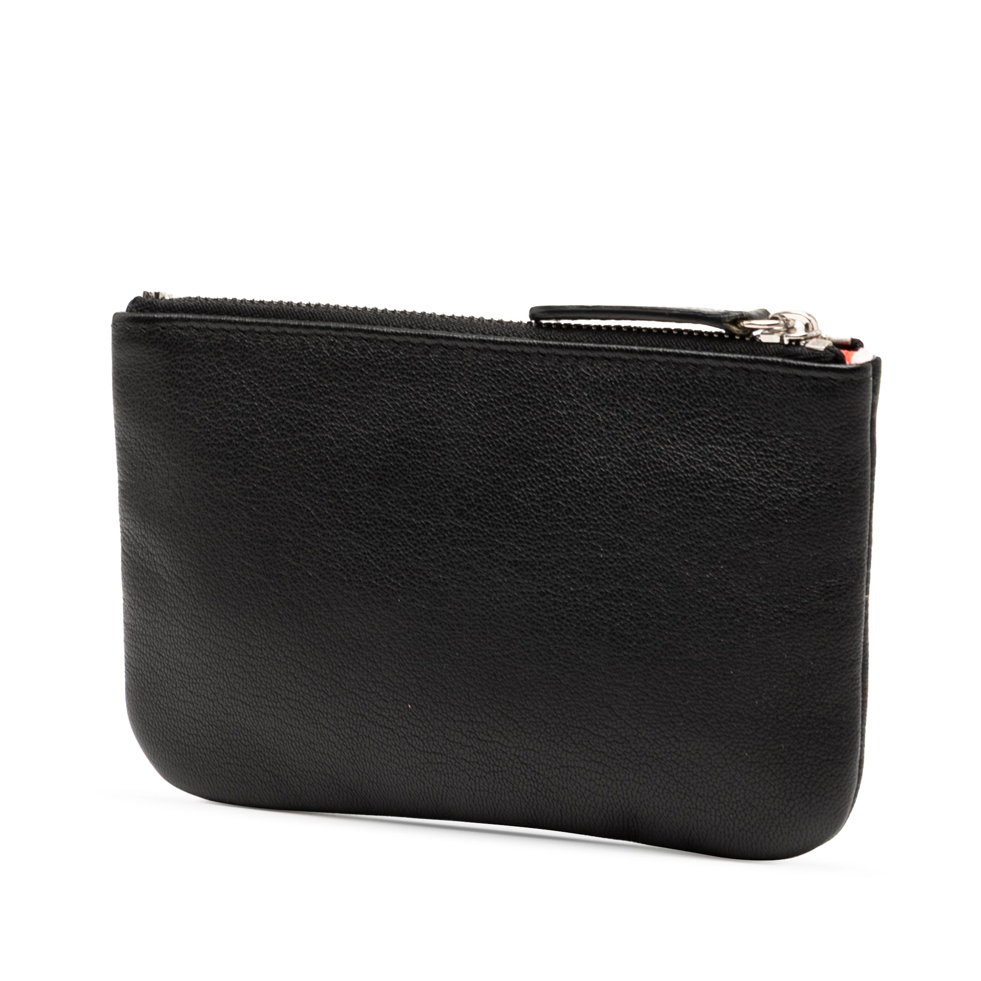 CC Grained Calfskin Zip Pouch