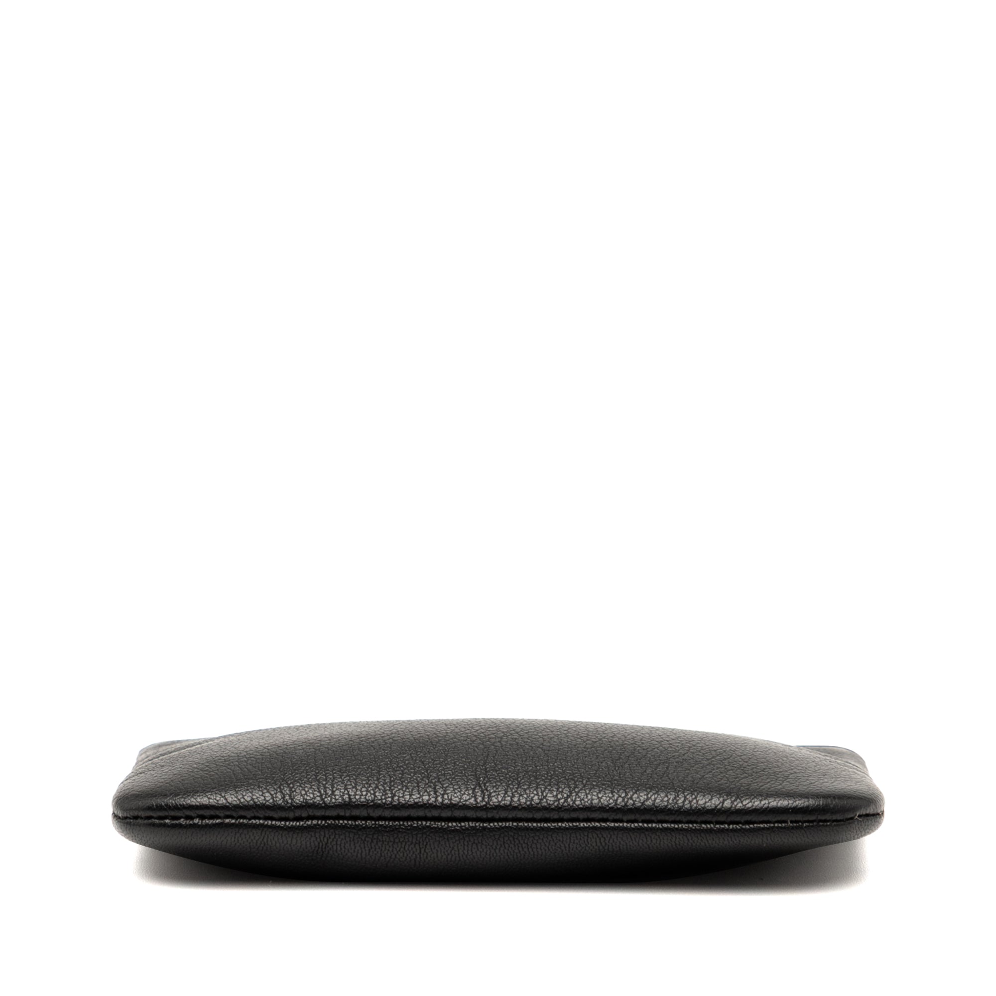 CC Grained Calfskin Zip Pouch