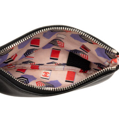 CC Grained Calfskin Zip Pouch