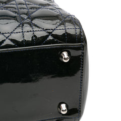 Large Patent Cannage Lady Dior