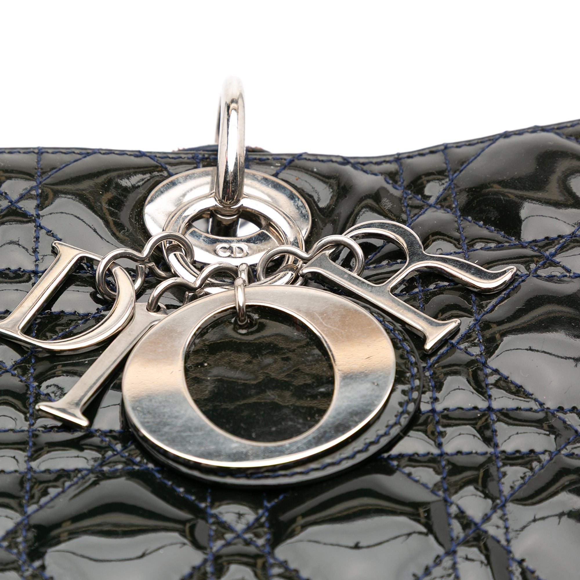 Large Patent Cannage Lady Dior