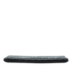 Large CC Quilted Lambskin O Case Clutch