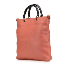 Leather Bamboo Satchel