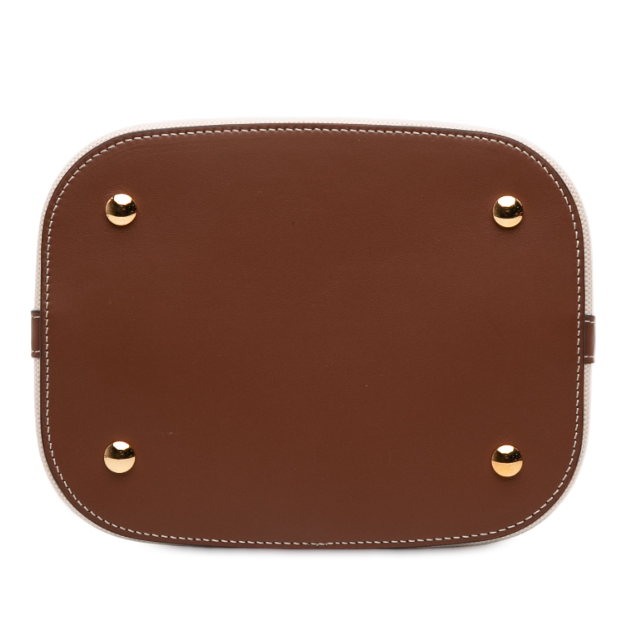 Small Canvas Logo Peggy Bucket Bag