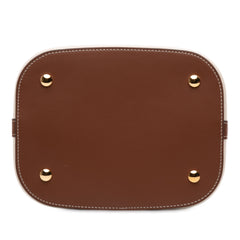 Small Canvas Logo Peggy Bucket Bag