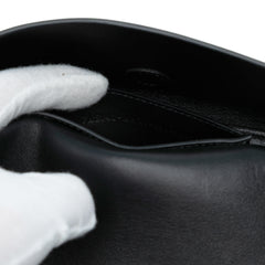 Calfskin and Patent Baguette Phone Pouch Satchel