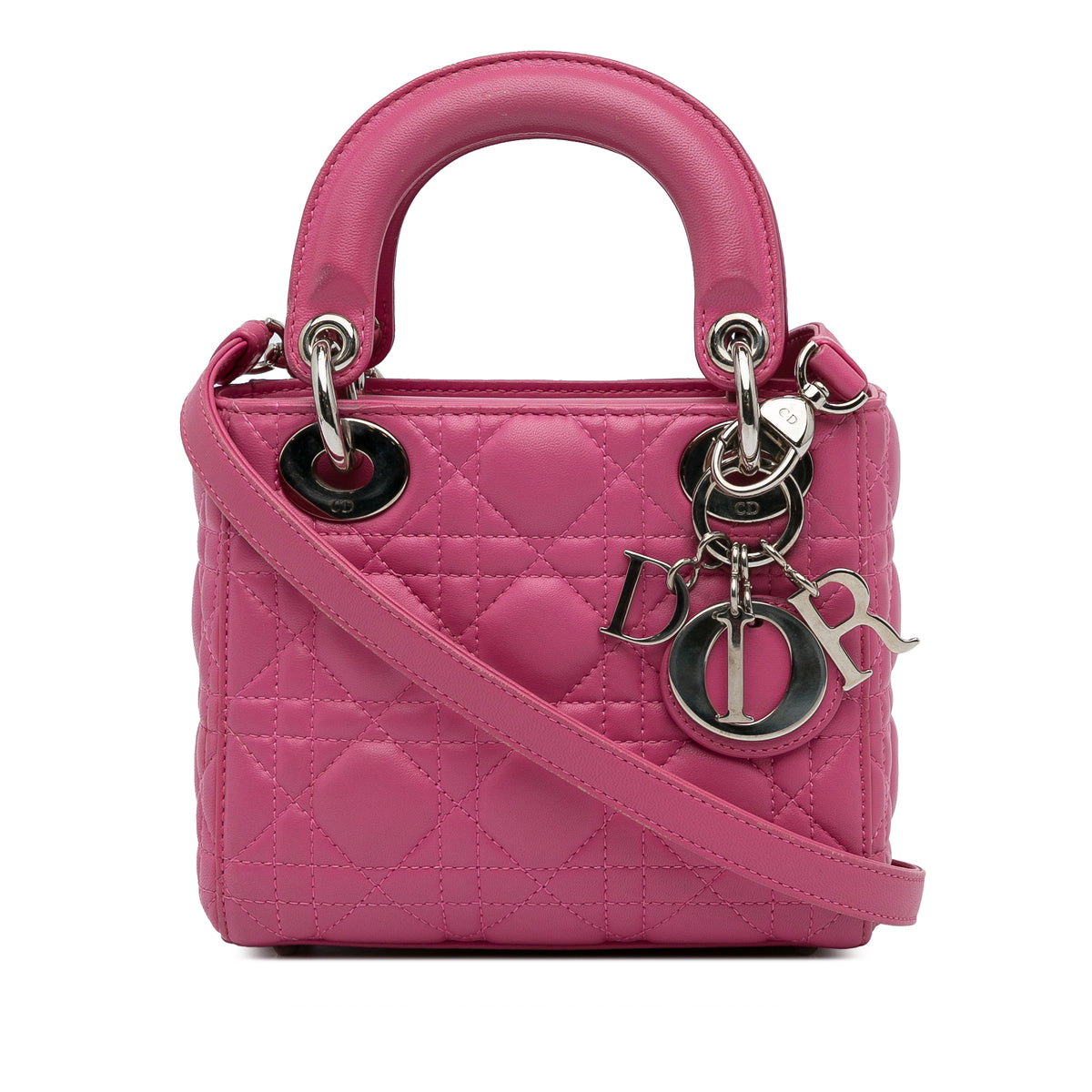 Mini Lambskin Cannage Lady Dior