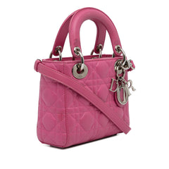 Mini Lambskin Cannage Lady Dior