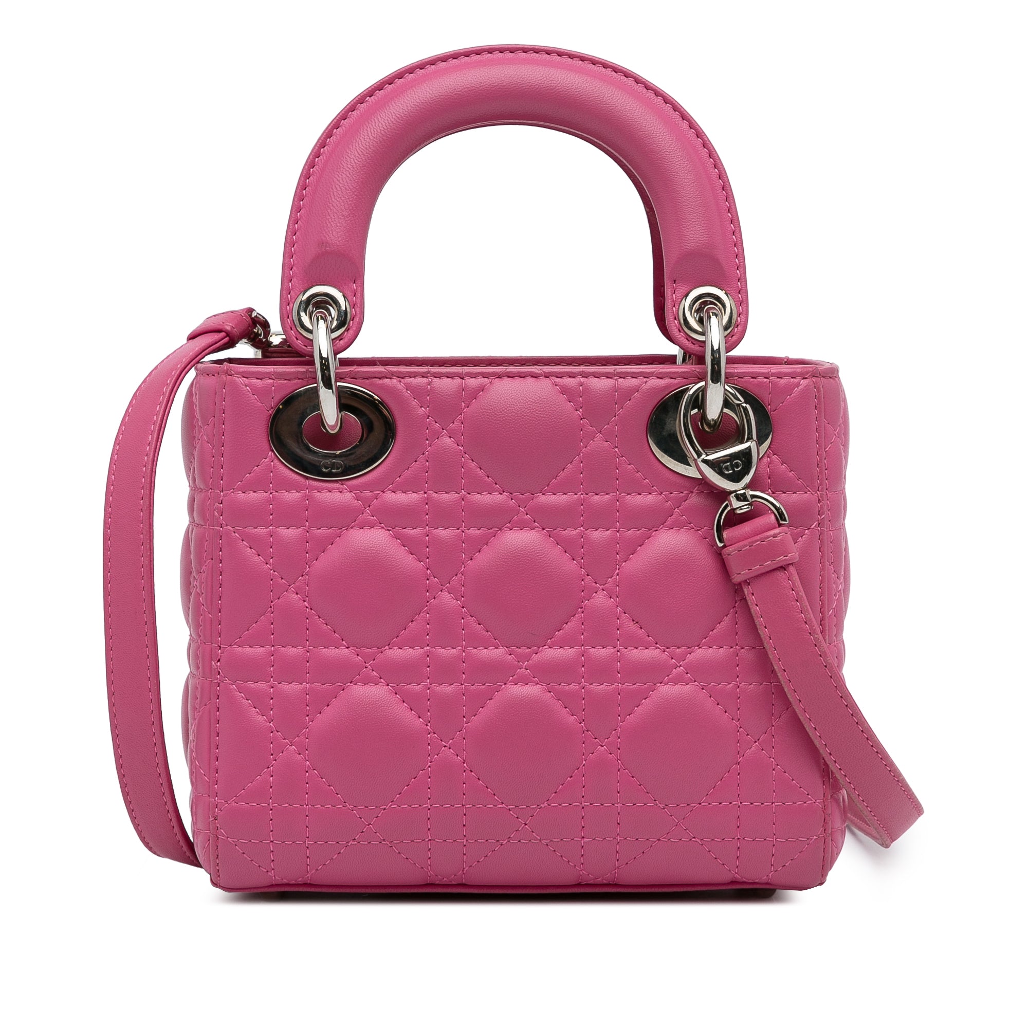 Mini Lambskin Cannage Lady Dior