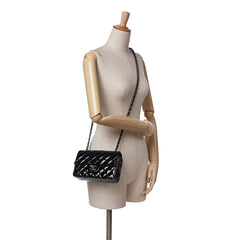 Mini Rectangular Classic Patent Single Flap