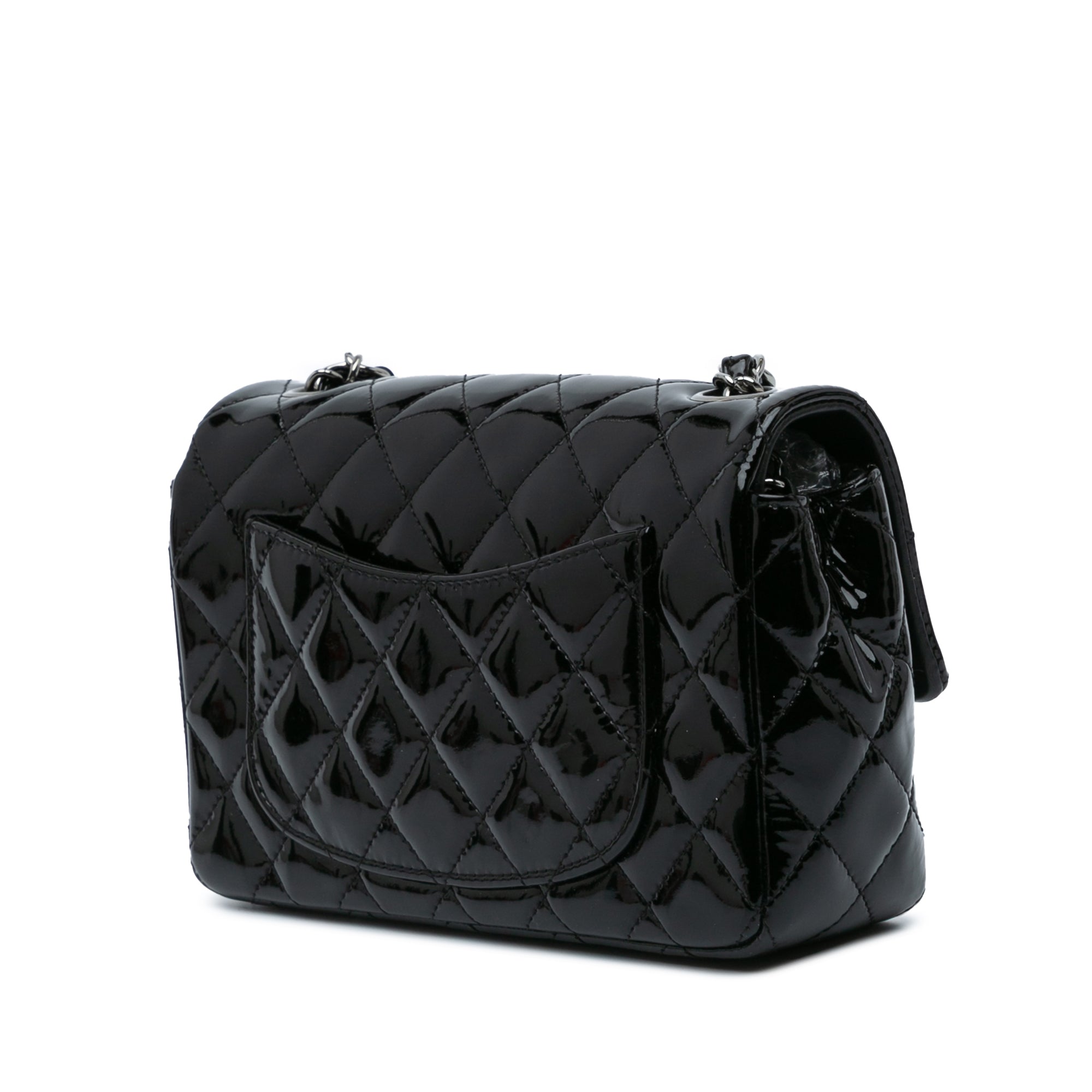 Mini Rectangular Classic Patent Single Flap