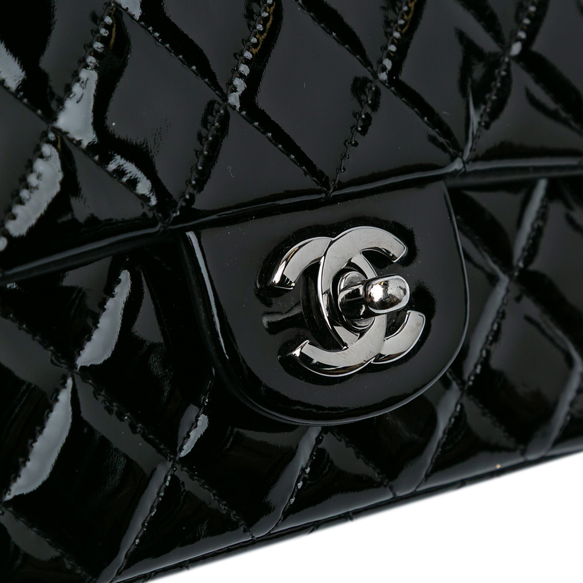 Mini Rectangular Classic Patent Single Flap