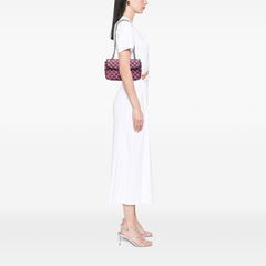 Medium GG Marmont Matelasse Diagonal GG Canvas Shoulder Bag