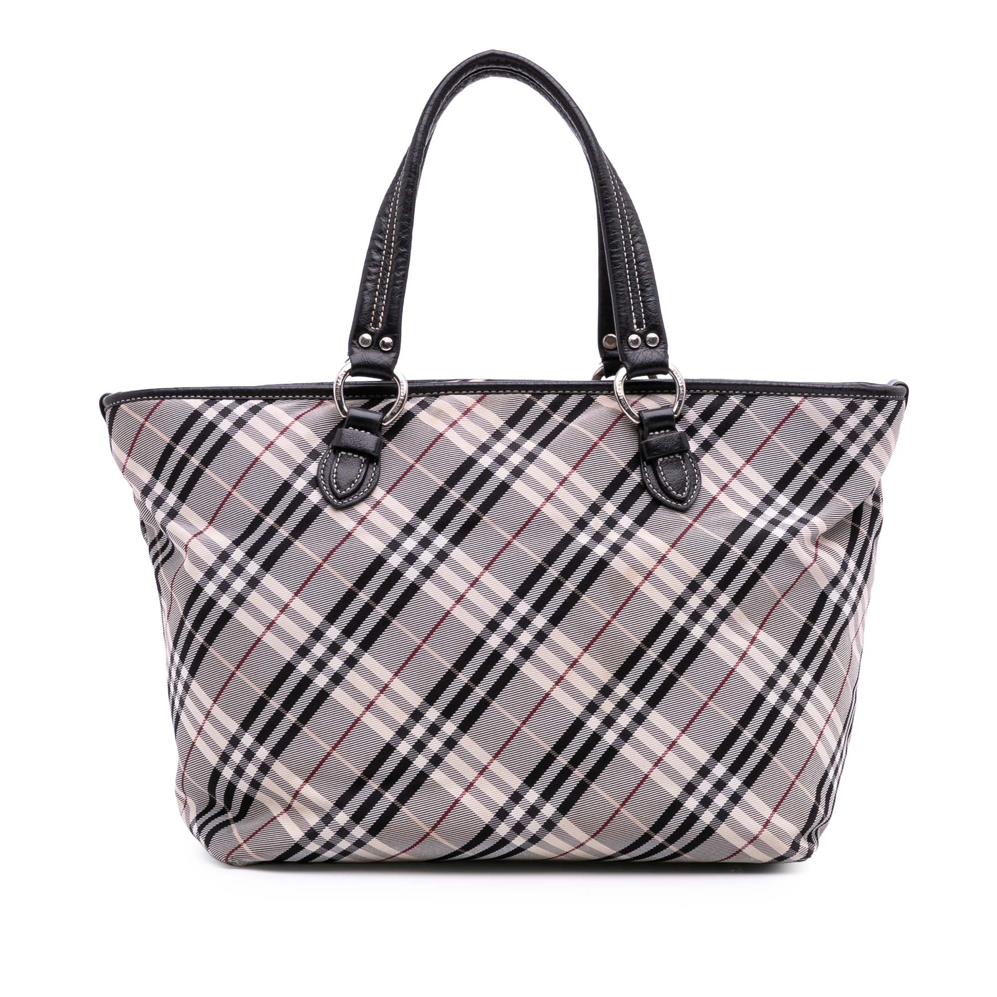Nova Check Canvas Tote