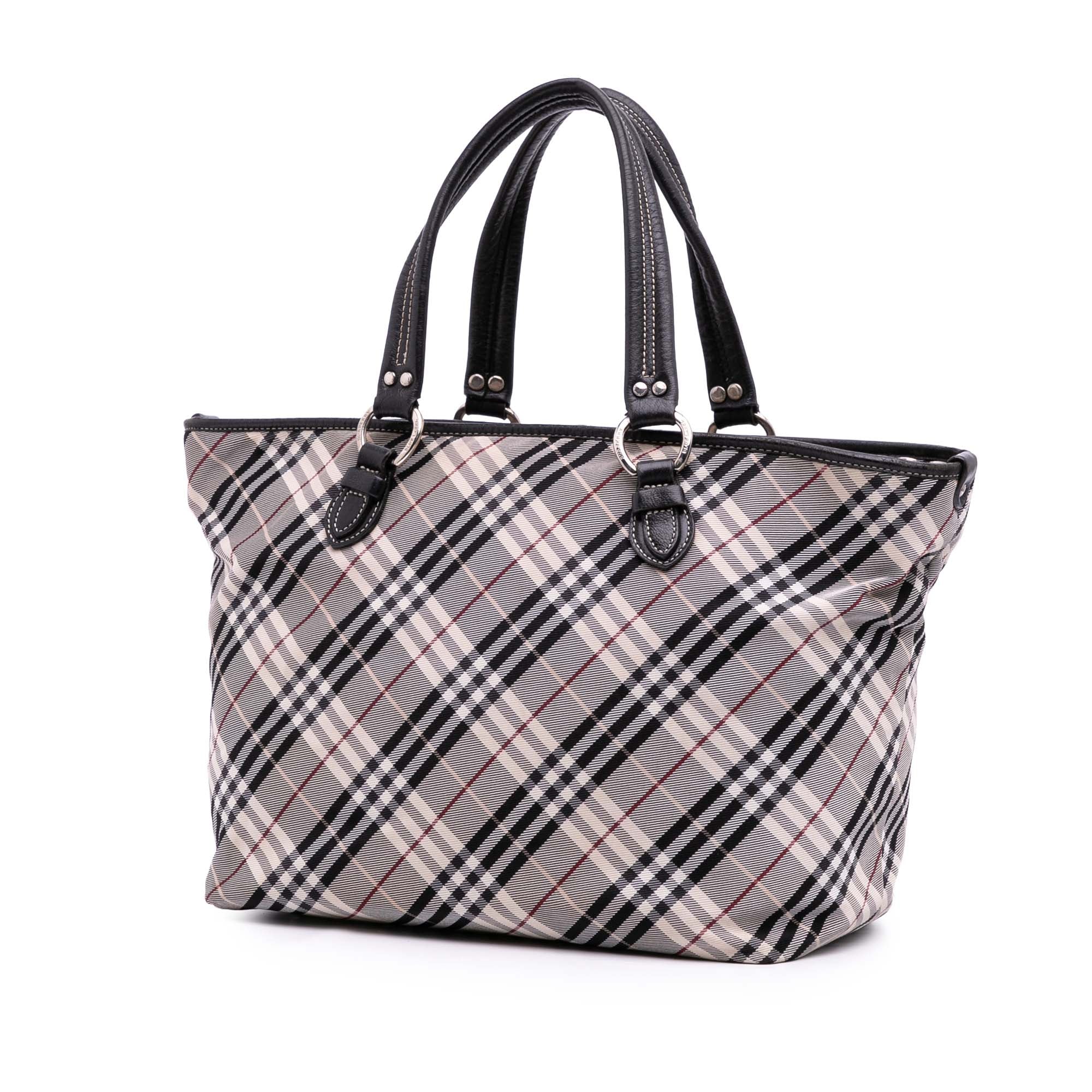 Nova Check Canvas Tote