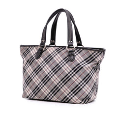 Nova Check Canvas Tote