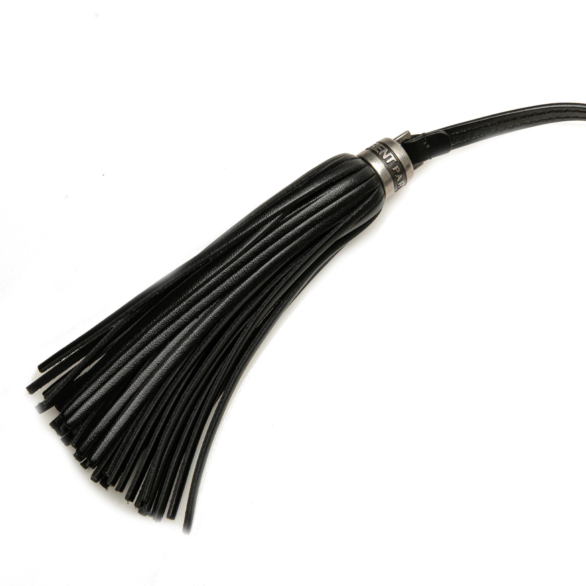 Cracked Shiny Calfskin Matelasse Tassel Monogram Lou Camera Bag