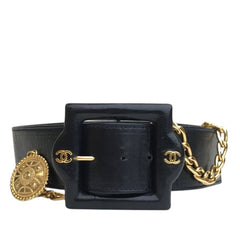 Vintage Leather Chain Belt