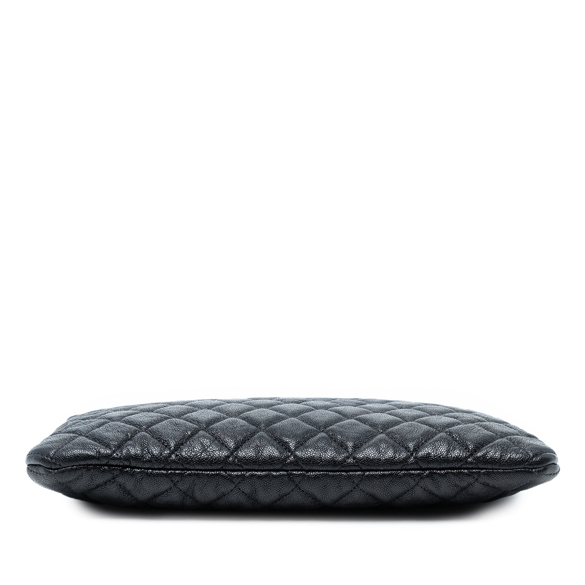Medium Quilted Caviar Boy O Case Clutch