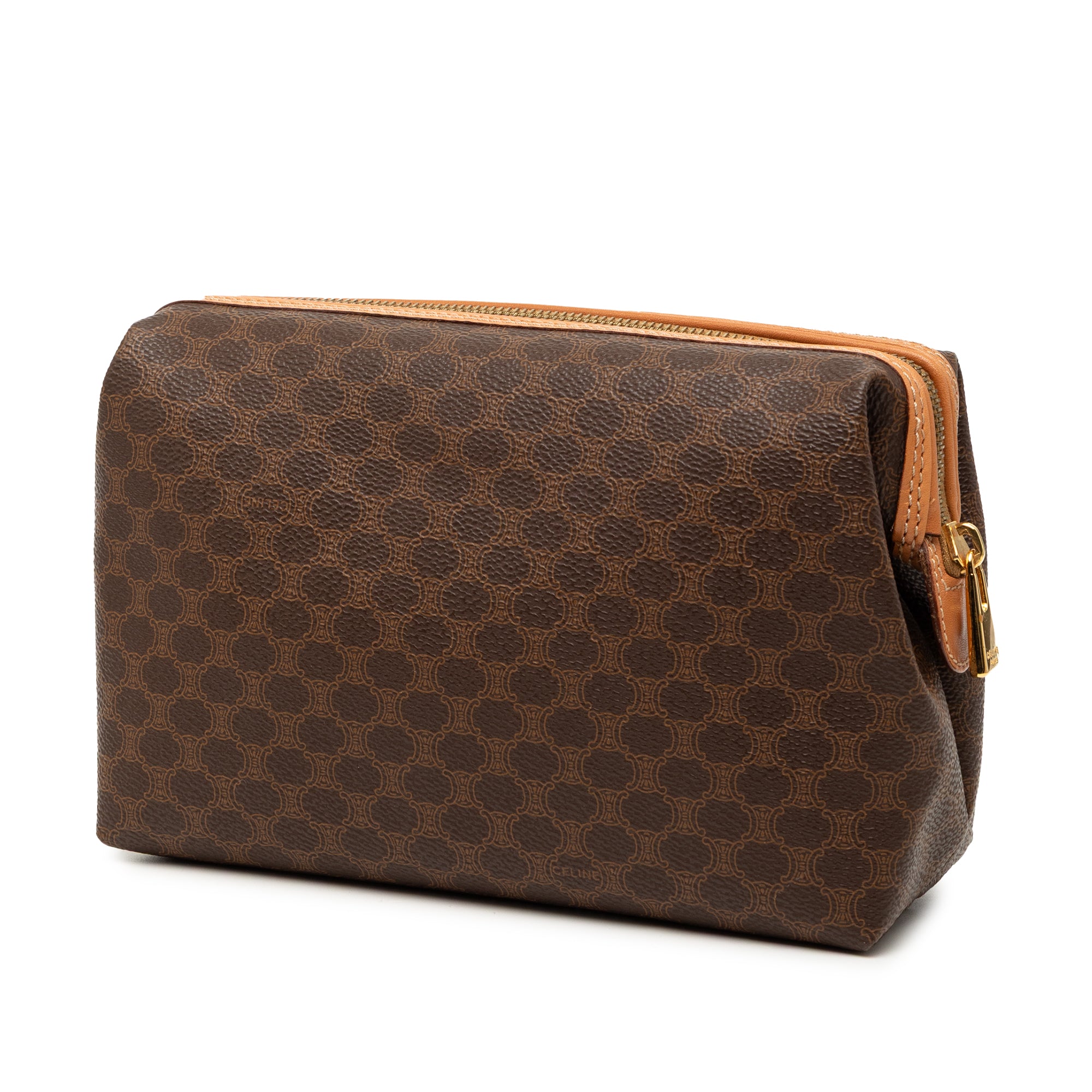 Macadam Coated Canvas Clutch