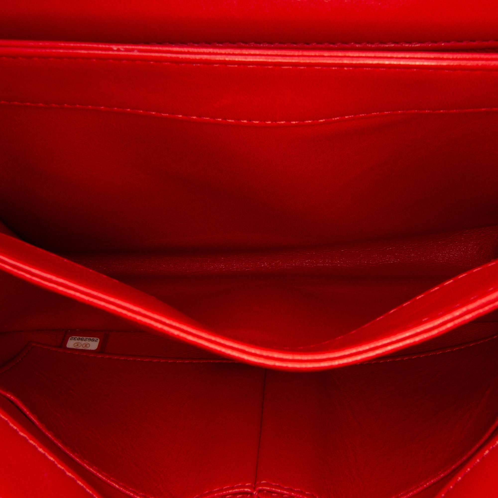 Small Chevron Lambskin Trendy CC Flap