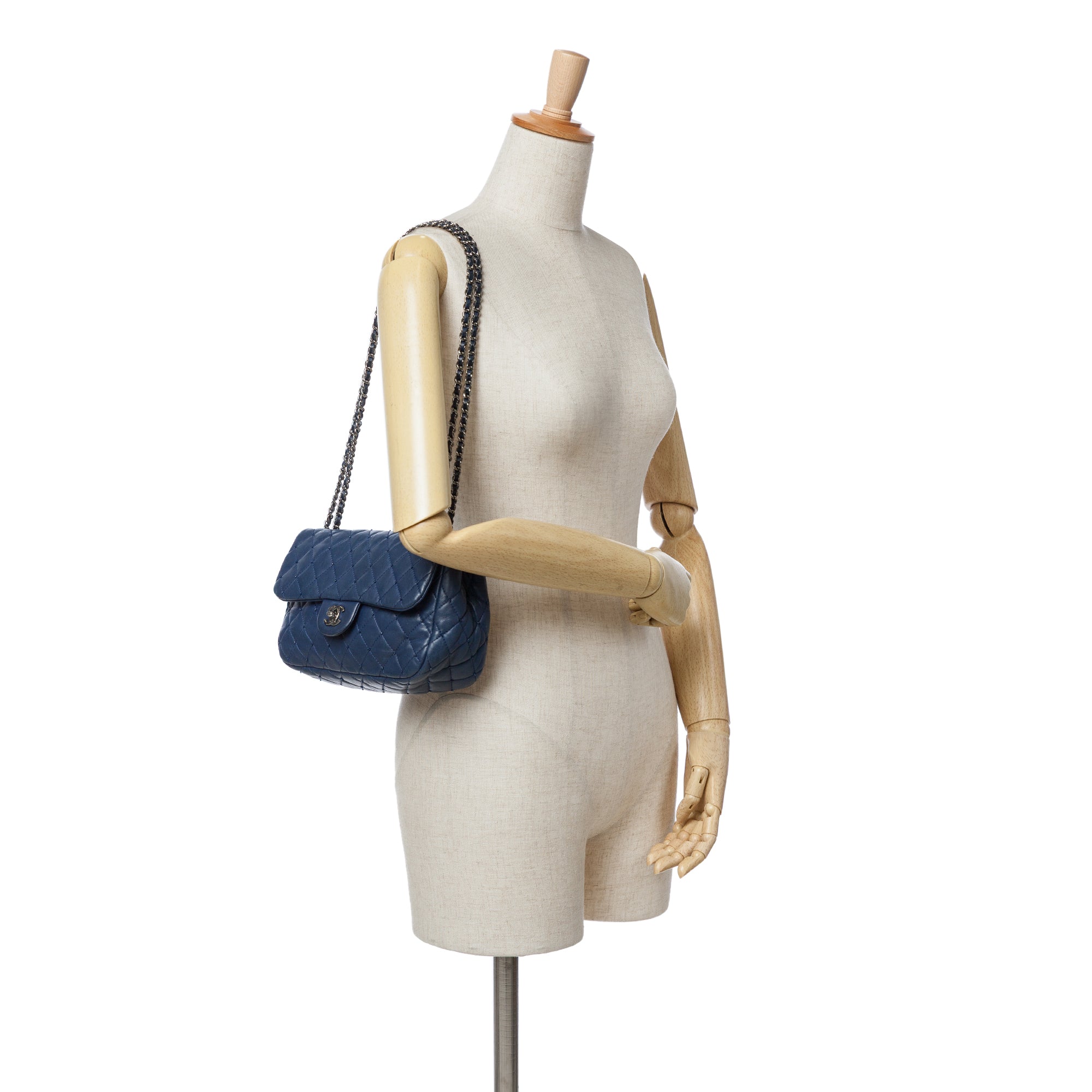 Small Quilted Lambskin Beaded Single Flap