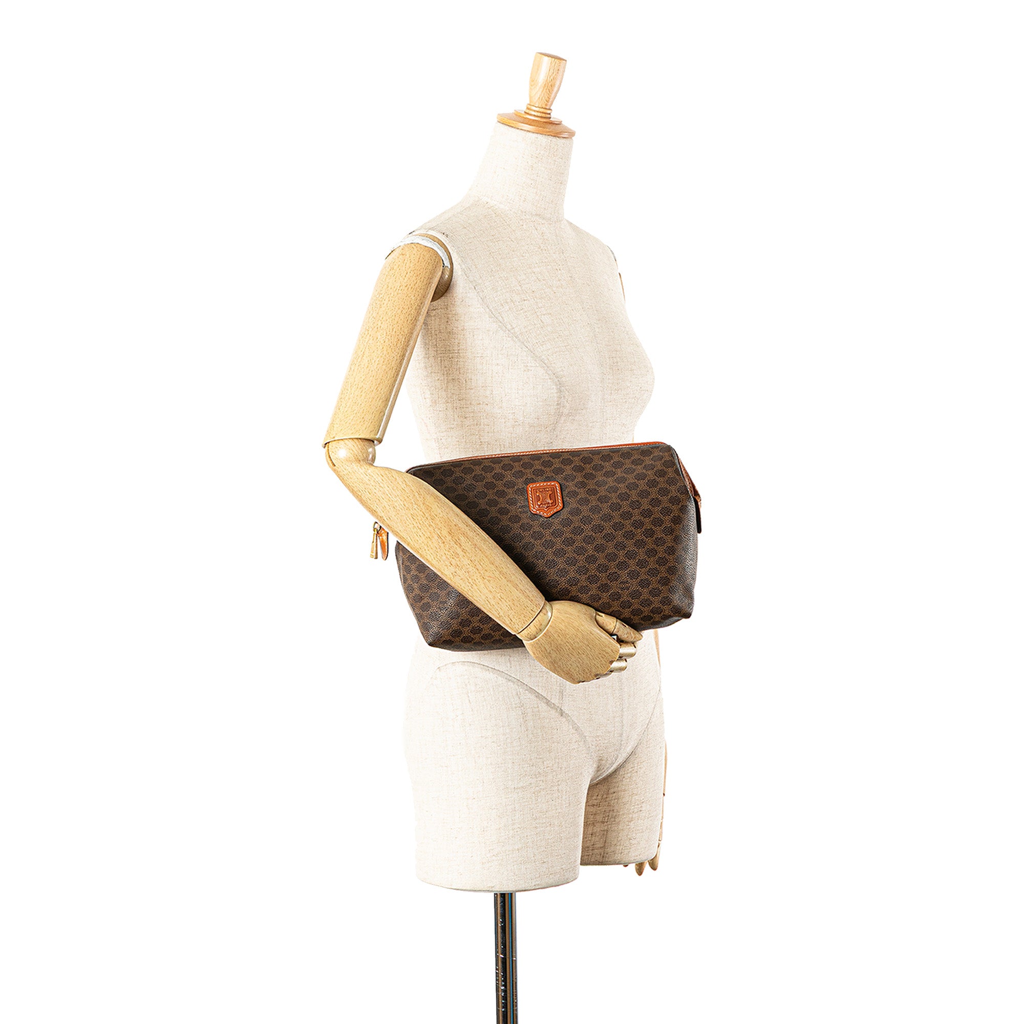 Macadam Coated Canvas Pouch