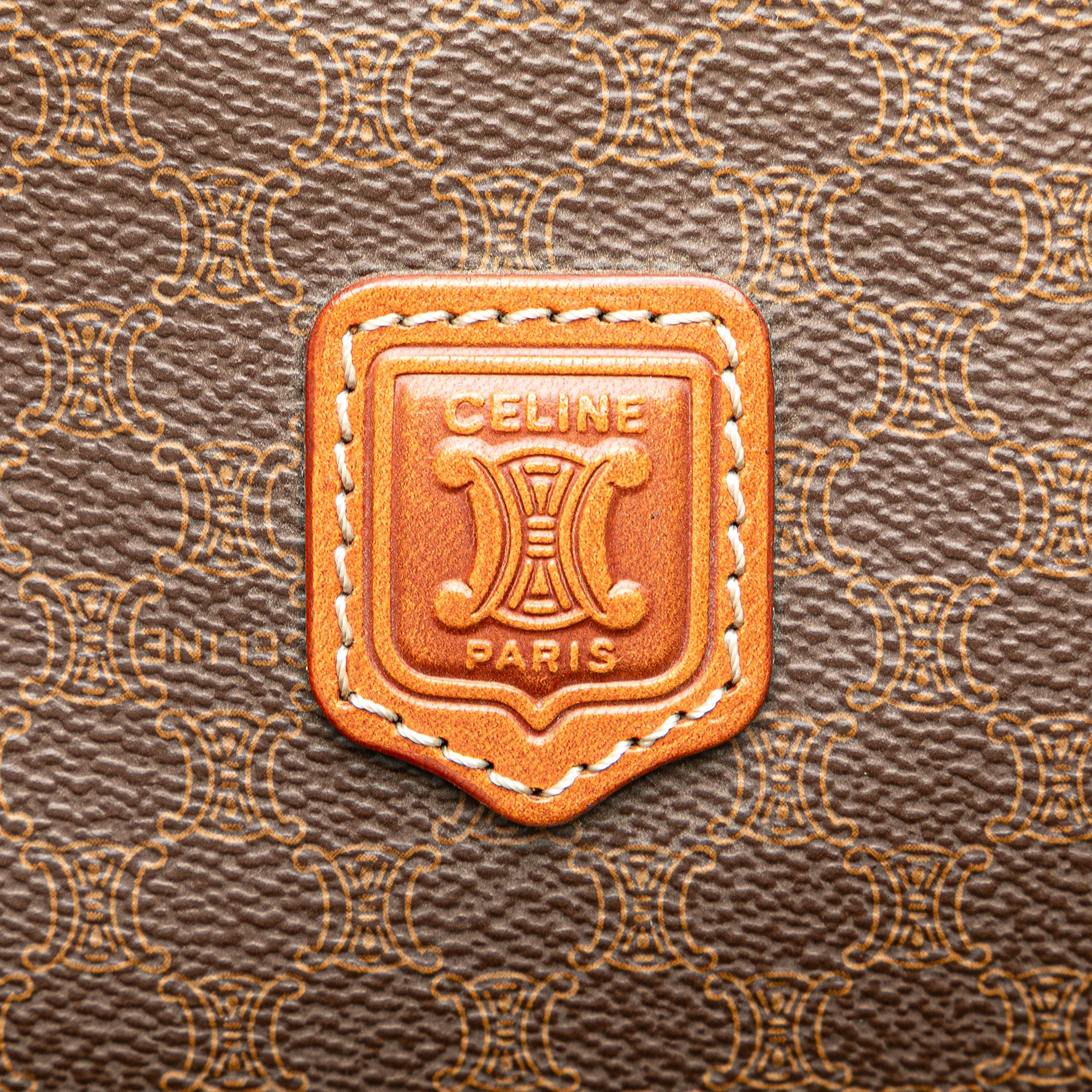 Macadam Coated Canvas Pouch