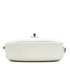 Small Quilted Goatskin Casual Trip Camera Bag