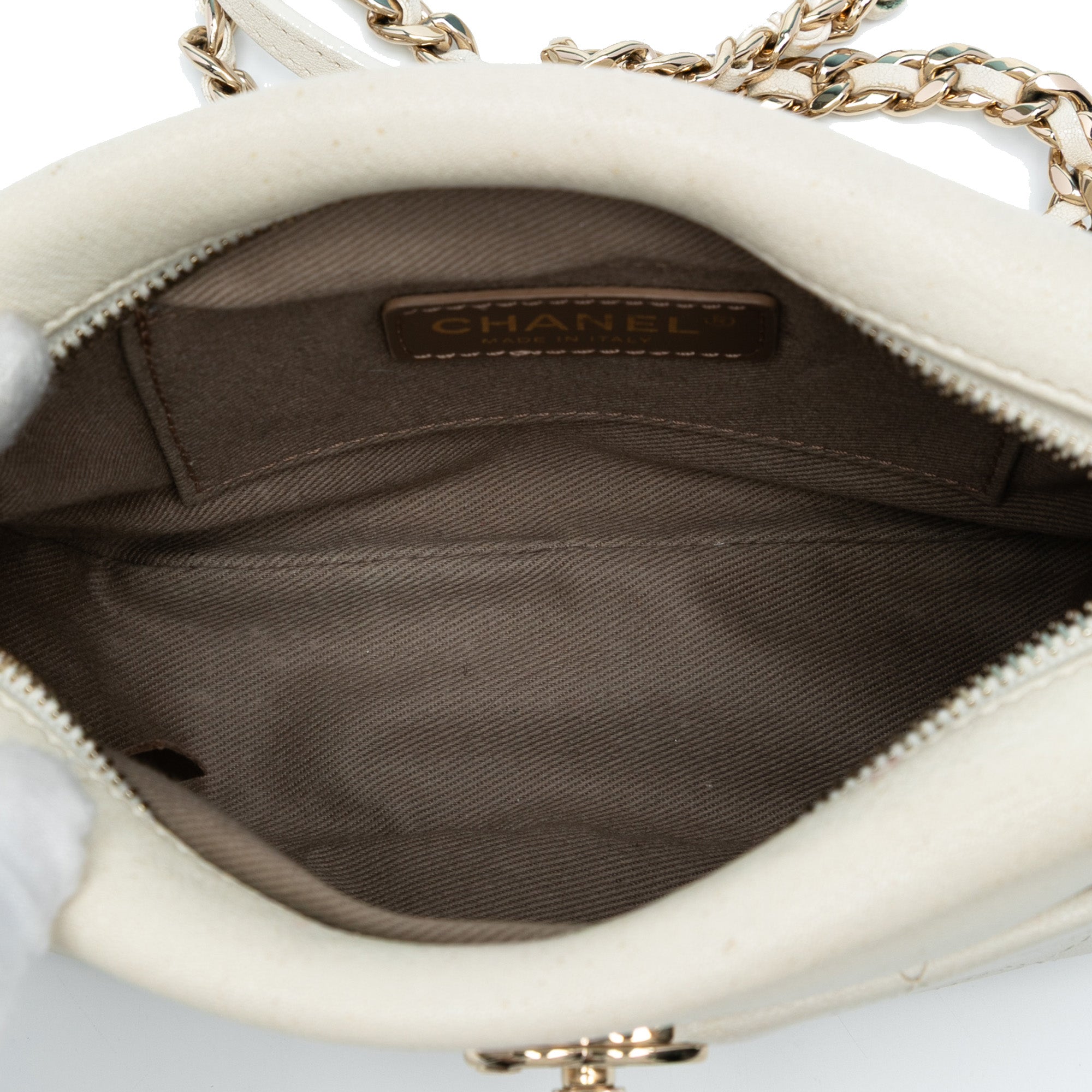 Small Quilted Goatskin Casual Trip Camera Bag