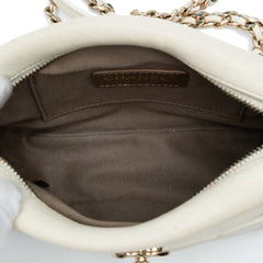 Small Quilted Goatskin Casual Trip Camera Bag