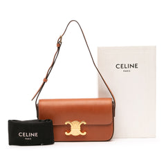 Shiny Calfskin Claude Shoulder Bag