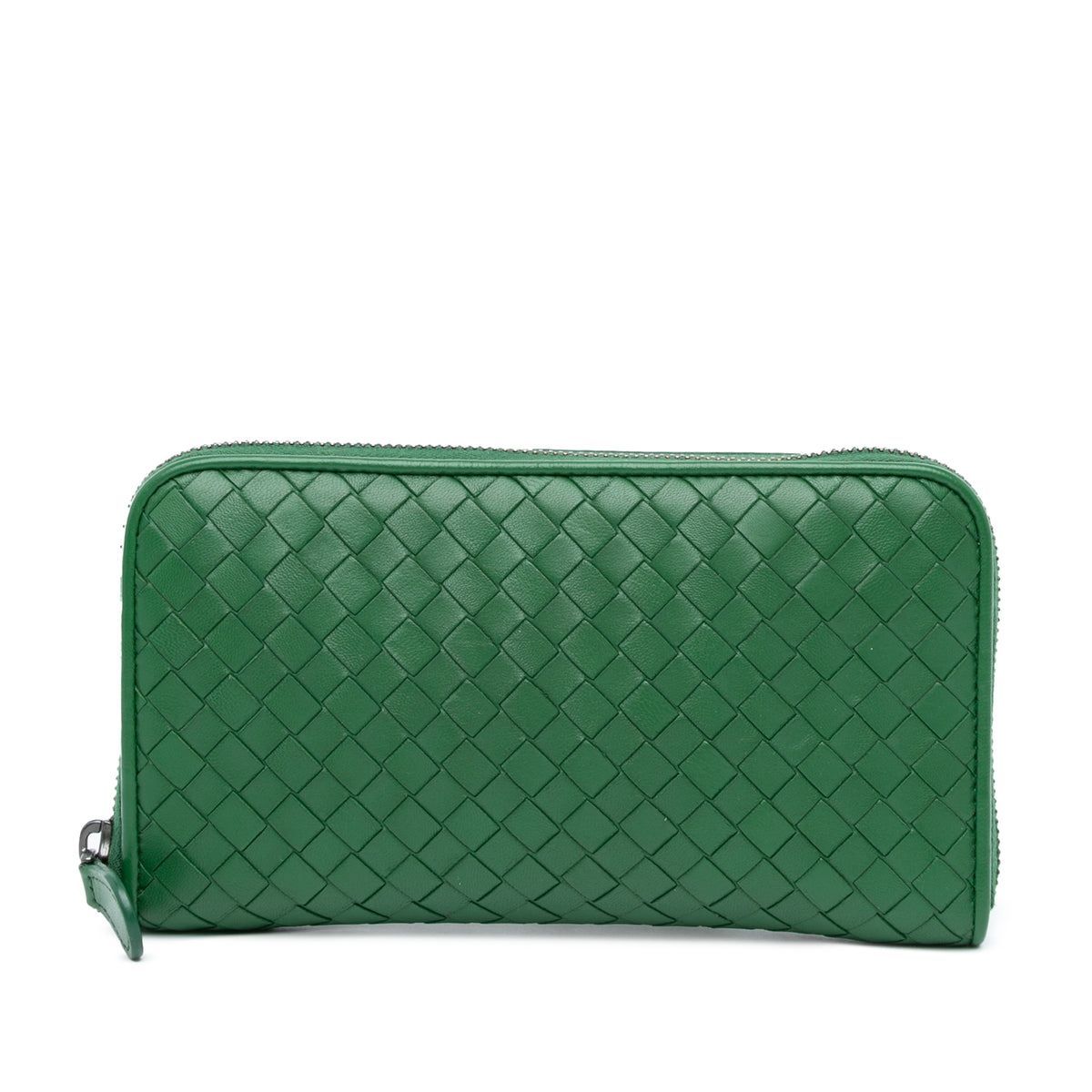 Intrecciato Zip Around Long Wallet