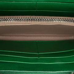 Intrecciato Zip Around Long Wallet