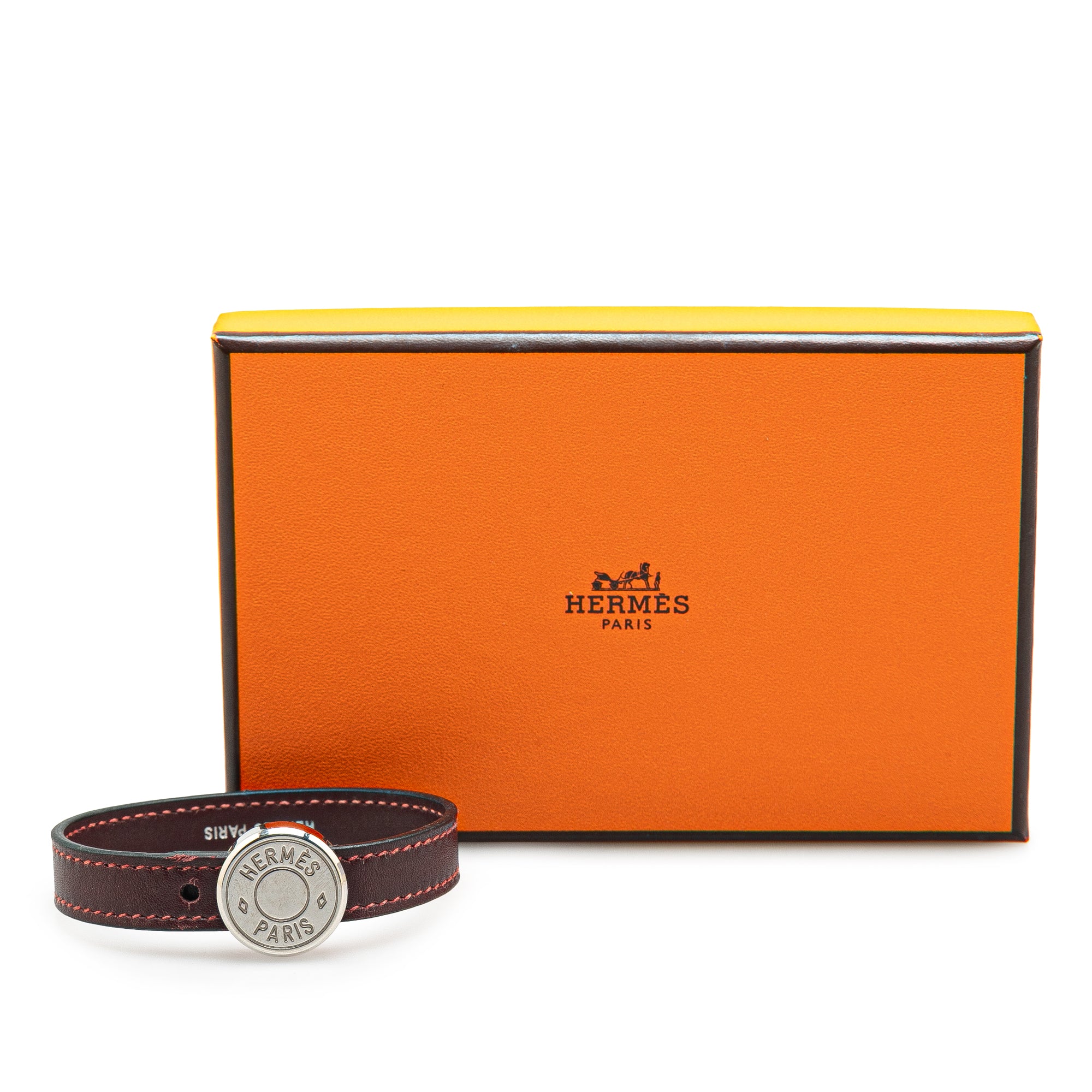 Leather Clou de Selle Bracelet