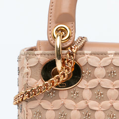 Mini Suede Beaded Ribbon Lady Dior