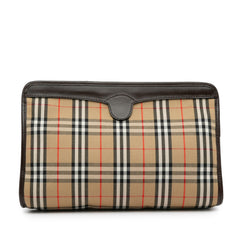 Vintage Check Canvas Clutch_2