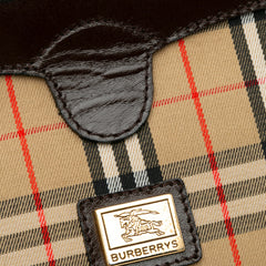 Vintage Check Canvas Clutch_7