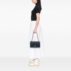 Medium Classic Lambskin Double Flap