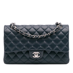 Medium Classic Lambskin Double Flap