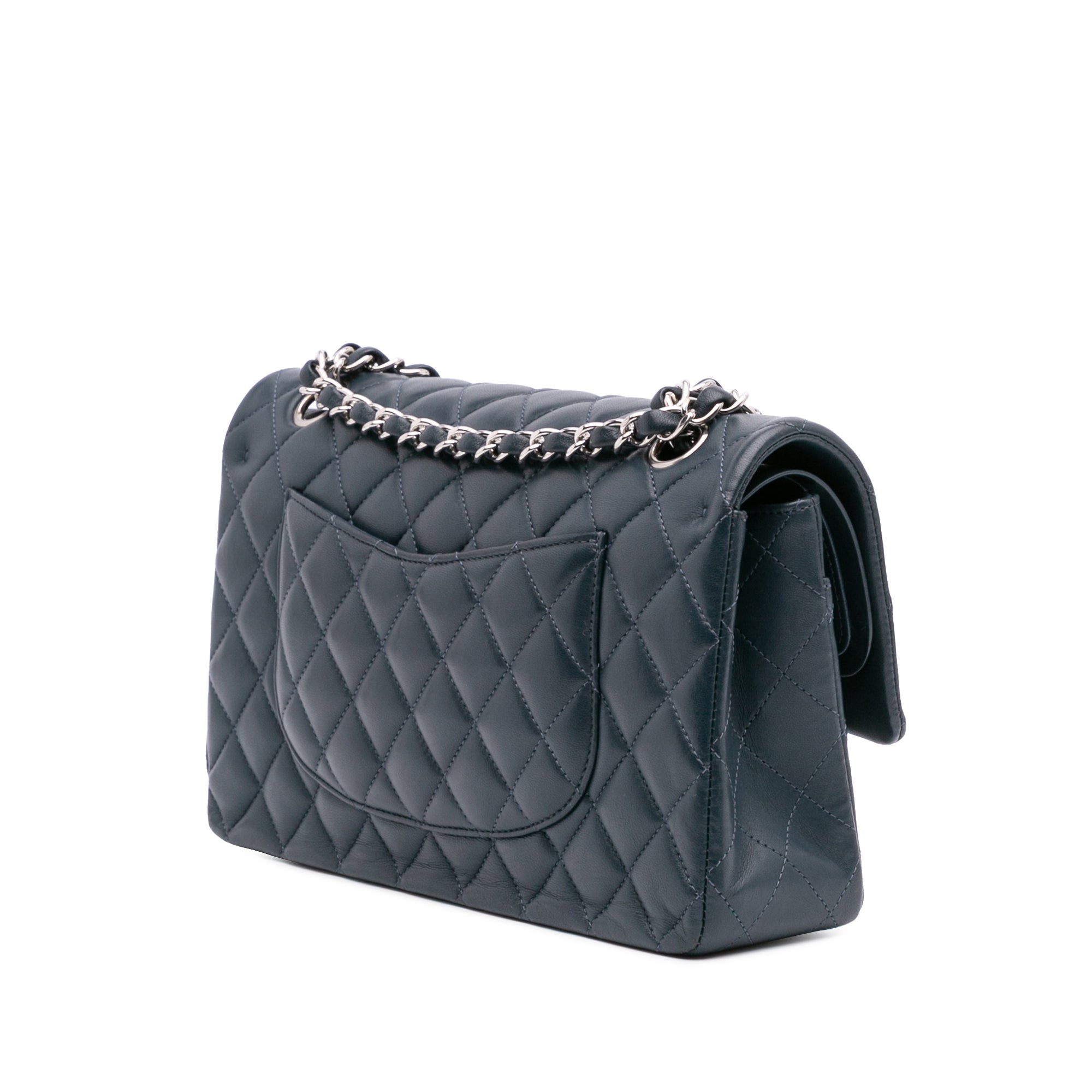 Medium Classic Lambskin Double Flap