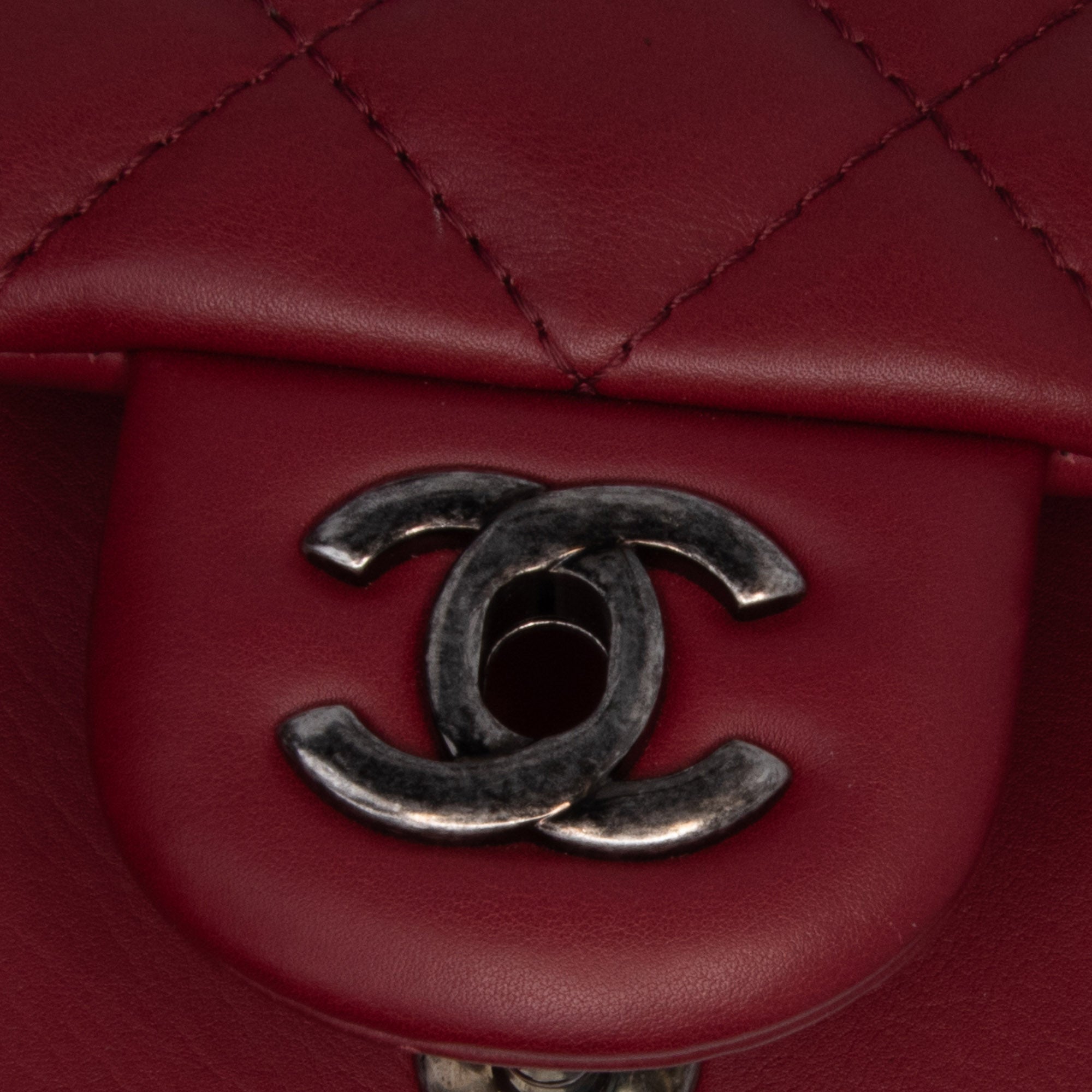 CC Quilted Lambskin Single Flap