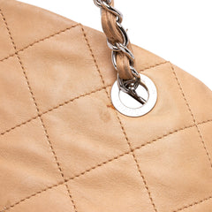 Large Quilted Iridescent Calfskin VIP Tote