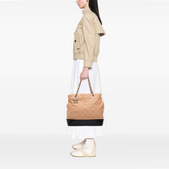 Large Quilted Iridescent Calfskin VIP Tote