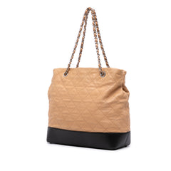 Large Quilted Iridescent Calfskin VIP Tote