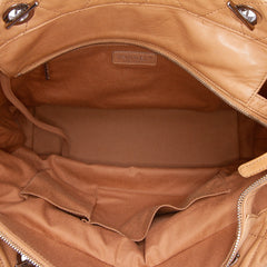 Large Quilted Iridescent Calfskin VIP Tote