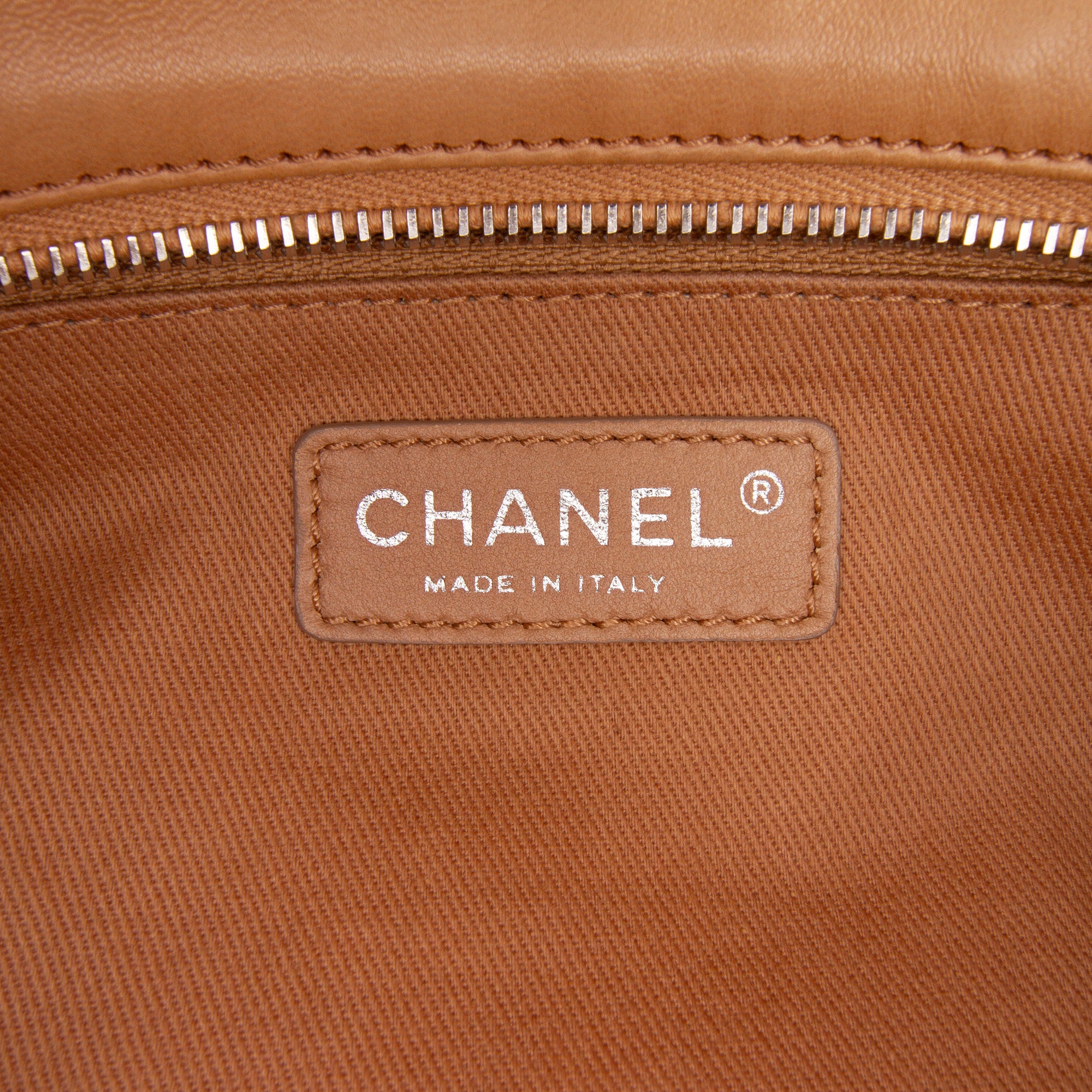 Large Quilted Iridescent Calfskin VIP Tote