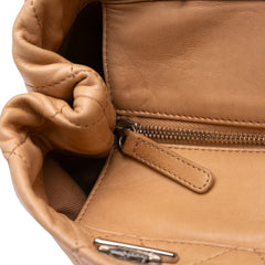 Large Quilted Iridescent Calfskin VIP Tote