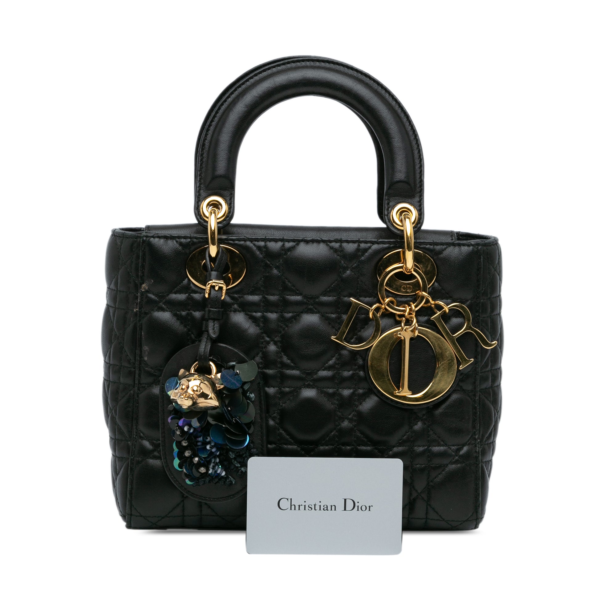 Small Lambskin Cannage Lady Dior